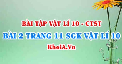 Bài 2 trang 14 SGK Vật lí 10 Chân trời sáng tạo